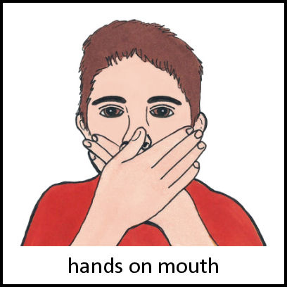 Hands on Mouth